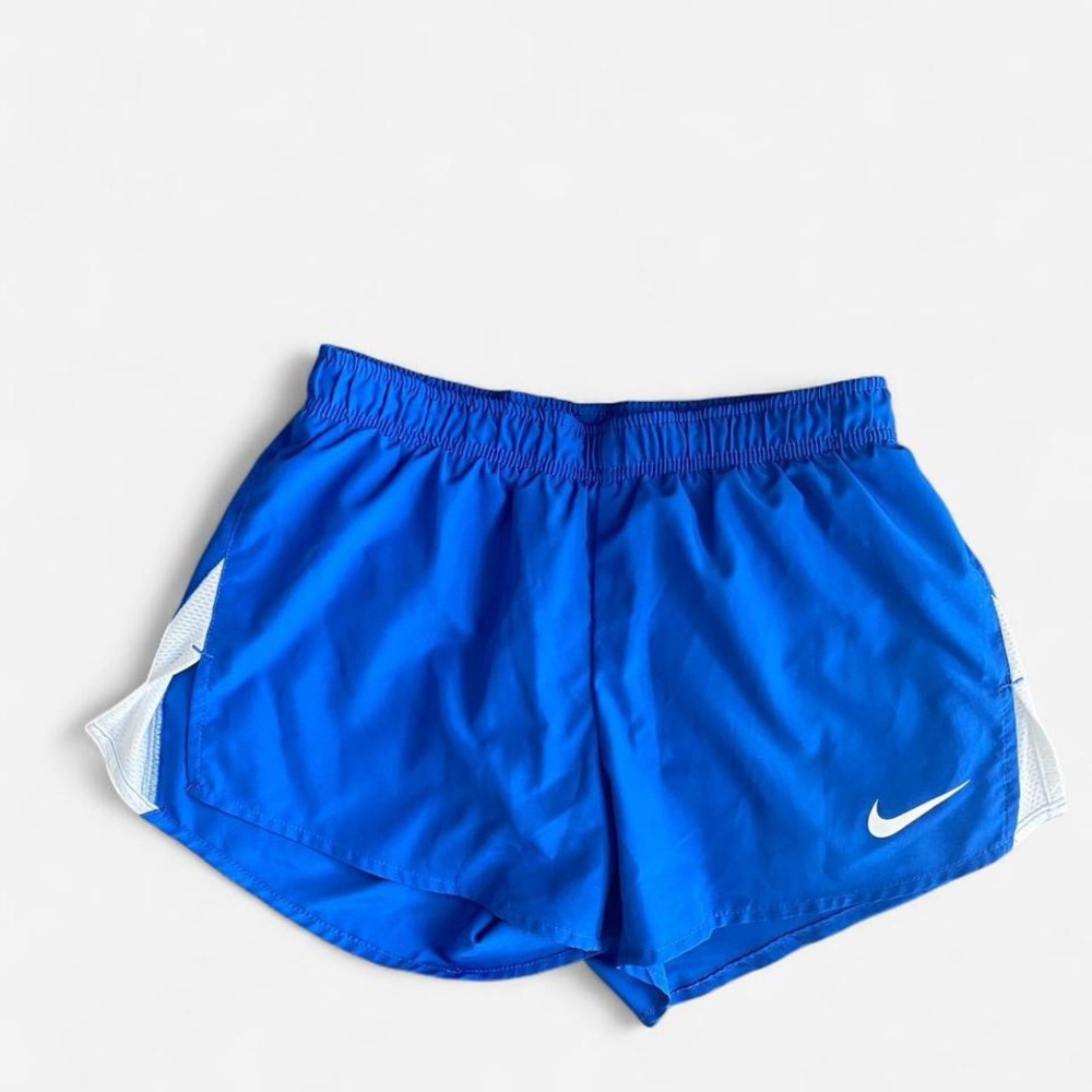 Nike Dry-Fit Blue and White Athletic Shorts